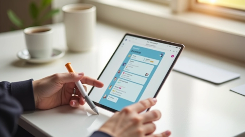 Interface d'application de gestion de tâches avec listes et cases à cocher